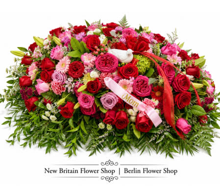 Garden Elegance Casket Spray