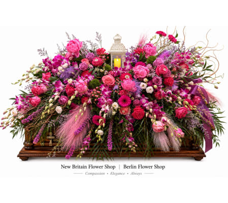 Serene Rose Casket Spray