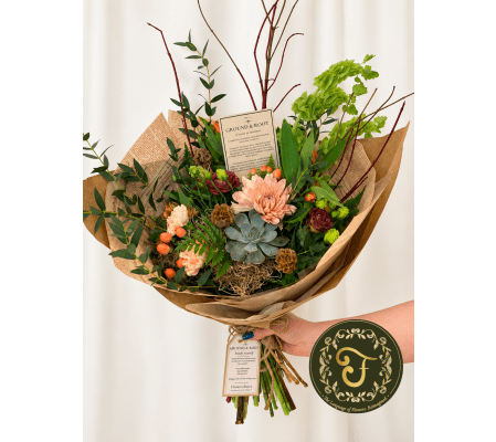 Ground & Root — Wrapped Bouquet