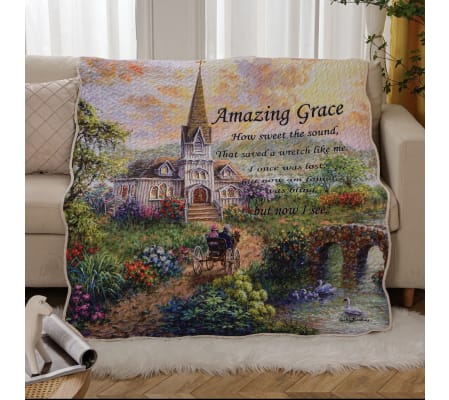 Amazing Grace Quilted Throw