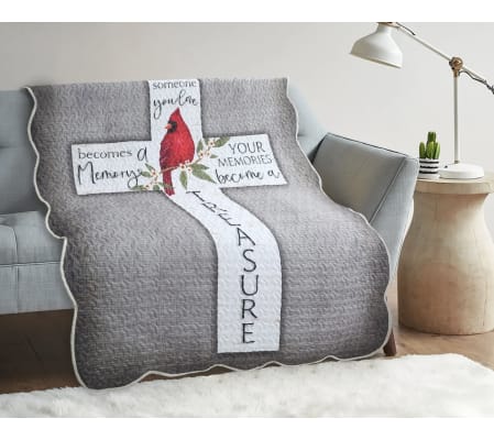Memories Become a Treasure Quilted Throw.