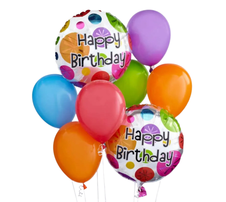 Colorful Birthday Balloon Bouquet
