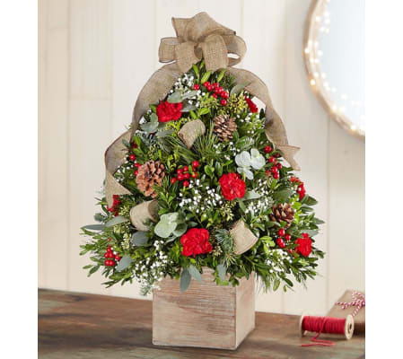Cozy Cabin Holiday Flower Tree™