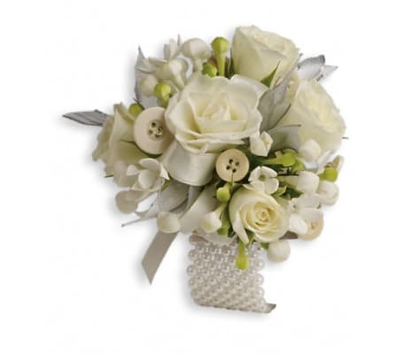 All Buttoned Up Corsage