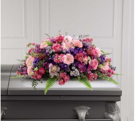 The FTD® Glorious Garden™ Casket Spray