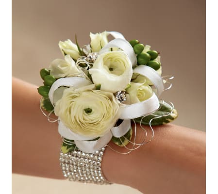 The FTD® White Wedding Corsage