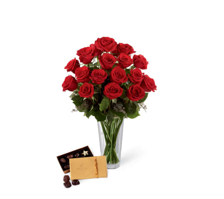 The FTD® Red Rose & Godiva® Bouquet