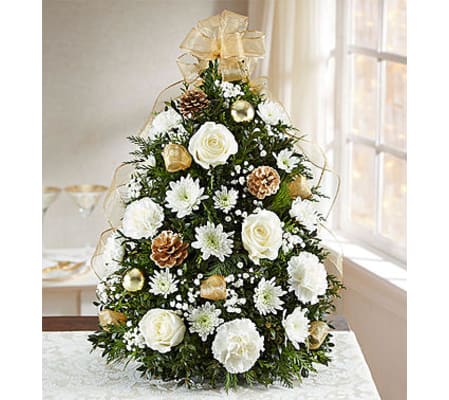 Glistening Gold™ Holiday Flower Tree®