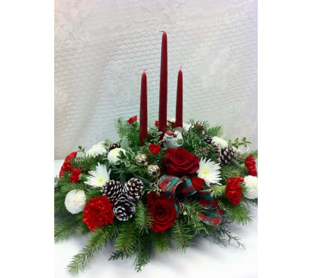 elegant 3 Candle Centerpiece