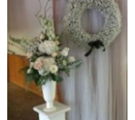 All white reception