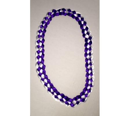 School Colors Ribbon Lei