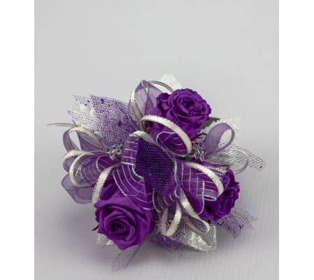 Keepsake Corsage - Preserved Purple Roses