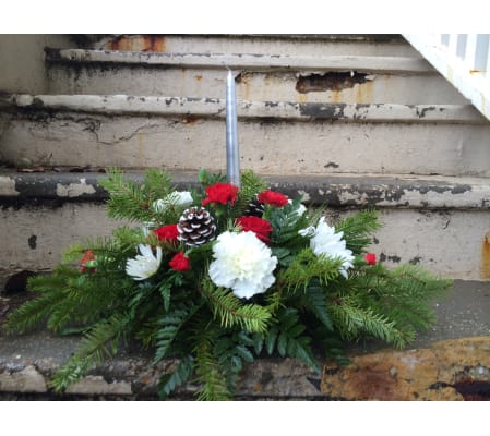 Christmas Silvery Glow Centerpiece
