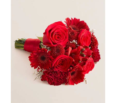 Prom Bouquet - Red and Burgundy