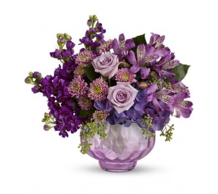 Teleflora's Lush and Lavender with Roses