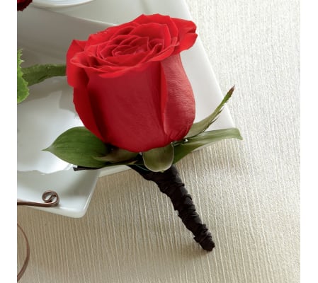 The FTD® Red Rose Boutonniere