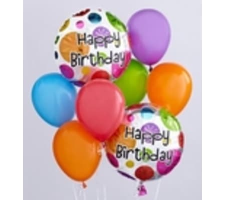 Simple Happy Birthday Balloon Bouquet