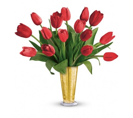 Tempt Me Tulips Bouquet by Teleflora