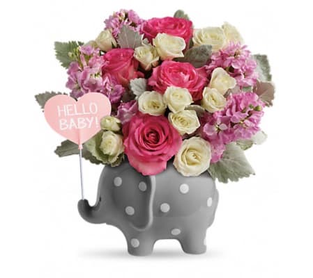 Teleflora's Hello Sweet Baby - Pink
