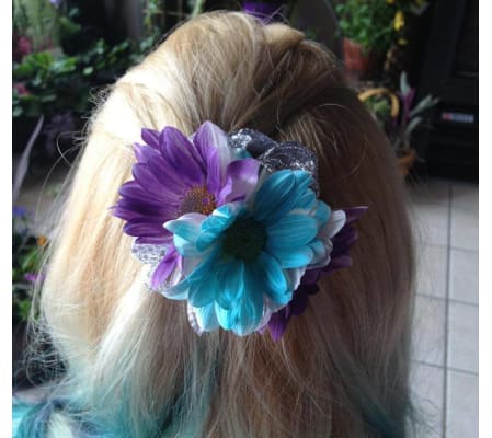 Daisy Hair Accessory - Purple & Blue