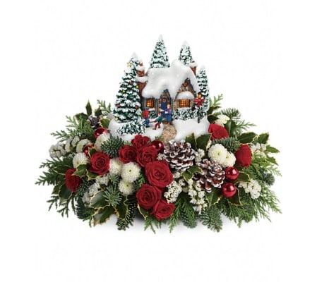 Thomas Kinkade country Christmas home