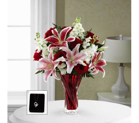 The FTD® Lasting Romance® with Pendant