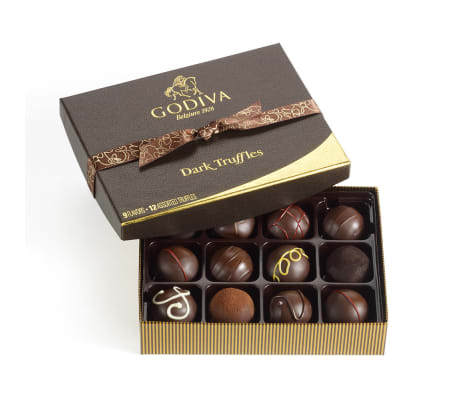 Godiva 12 pc Dark Chocolate Truffles
