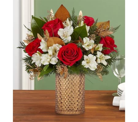 Shining Bright™ Bouquet - Hobnail Vase