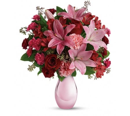 Teleflora's Roses and Pearls Bouquet