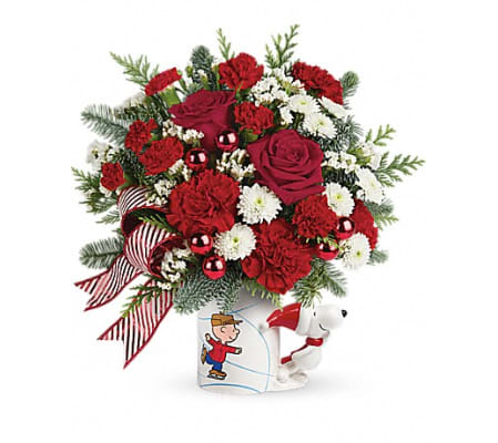 PEANUTS® Christmas Mug by Teleflora