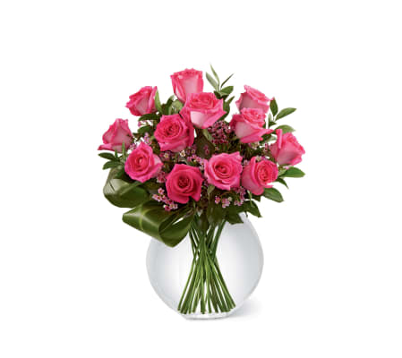 The FTD® Blazing Beauty™ Pink Rose Bouquet