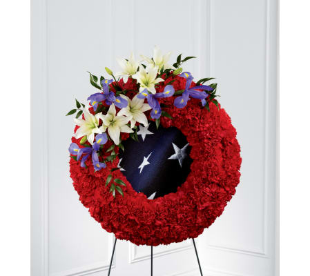 The FTD® To Honor One's Country™ Easel Wreath