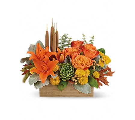 Teleflora's Fall Bamboo Garden