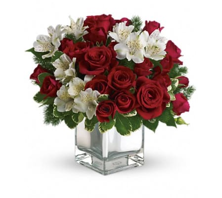 Teleflora's Christmas Blush Bouquet