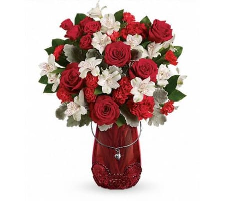 Teleflora's Red Haute Bouquet