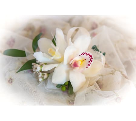 White Orchids Corsage