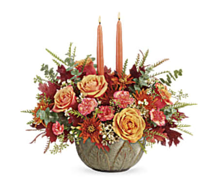 Teleflora's Artisanal Autumn Centerpiece