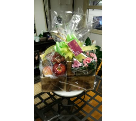 Cheerful Fruit and Plant Basket