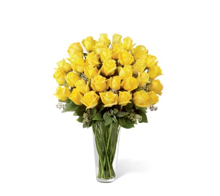 The FTD® Yellow Rose Bouquet - Exquisite