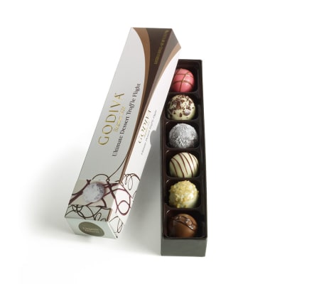 Godiva 6 pc Ultimate Dessert Truffle Fli