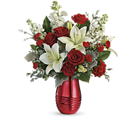 Teleflora's Radiantly Rouge Bouquet