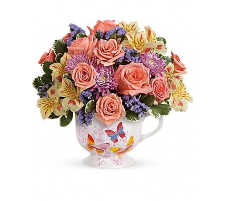 Teleflora's Butterfly Sunrise Bouquet