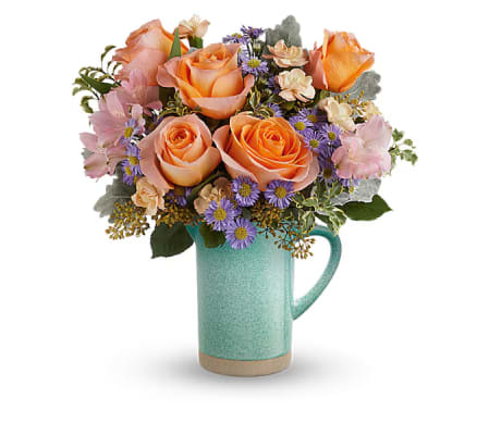 The Teleflora's Aqua Amour Bouquet