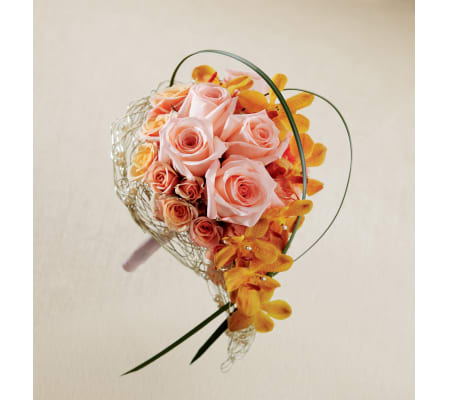 The FTD® Peach Waterfall™ Bouquet