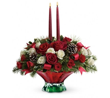 Teleflora's Colors of Christmas Centerpiece