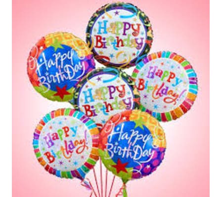 Birthday balloon bouquets