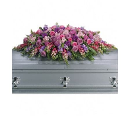 Fields of Lavender Casket Spray