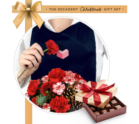Very Merry Bouquet & Chocolates Bundle