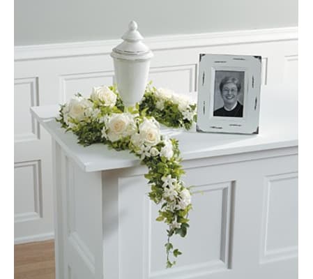 White Floral Garland.