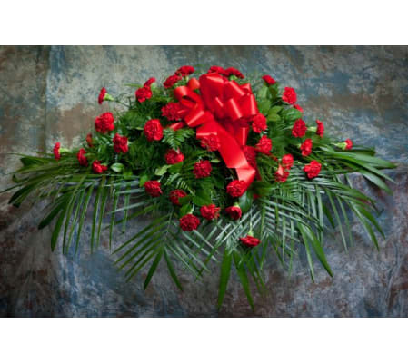 Carnation Casket Cover